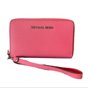 Michael Kors Leather Wristlet